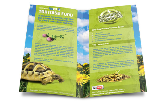 ProRep Tortoise Food Leaflet